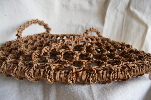 MAKRAMOWA TOREBKA SKÓRZANA MOON BAG MAKRAMOWA TOREBKA SKÓRZANA MOON BAG