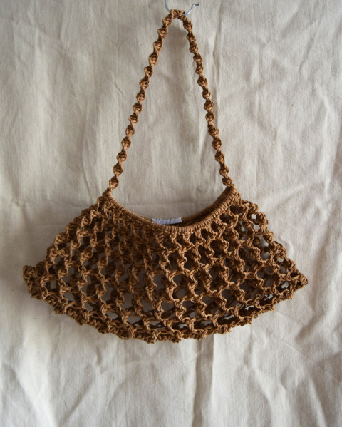 MAKRAMOWA TOREBKA SKÓRZANA MOON BAG MAKRAMOWA TOREBKA SKÓRZANA MOON BAG
